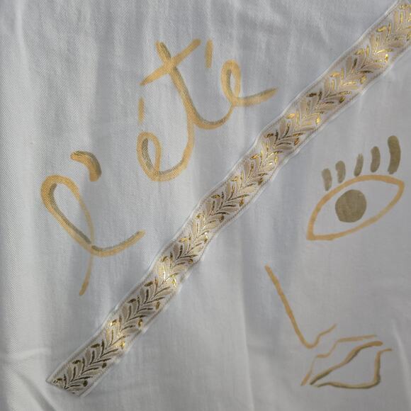 Valerie Lynn Vintage Jacket Size Small – Artwear, Face Print, 80s Surrealist - Picture 10 of 11